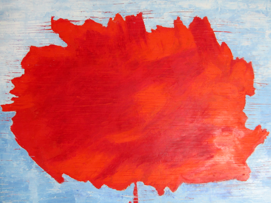 2019_Růže I. enkaustika 70x100