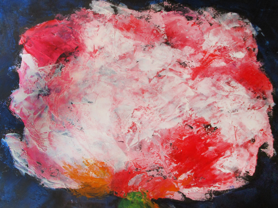 2019_Růže enkaustika 21x30