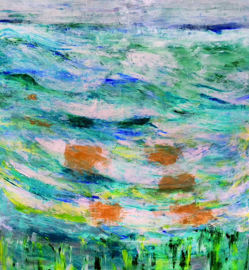 2023_Kristus kráčel po moři II,_akryl_140x120