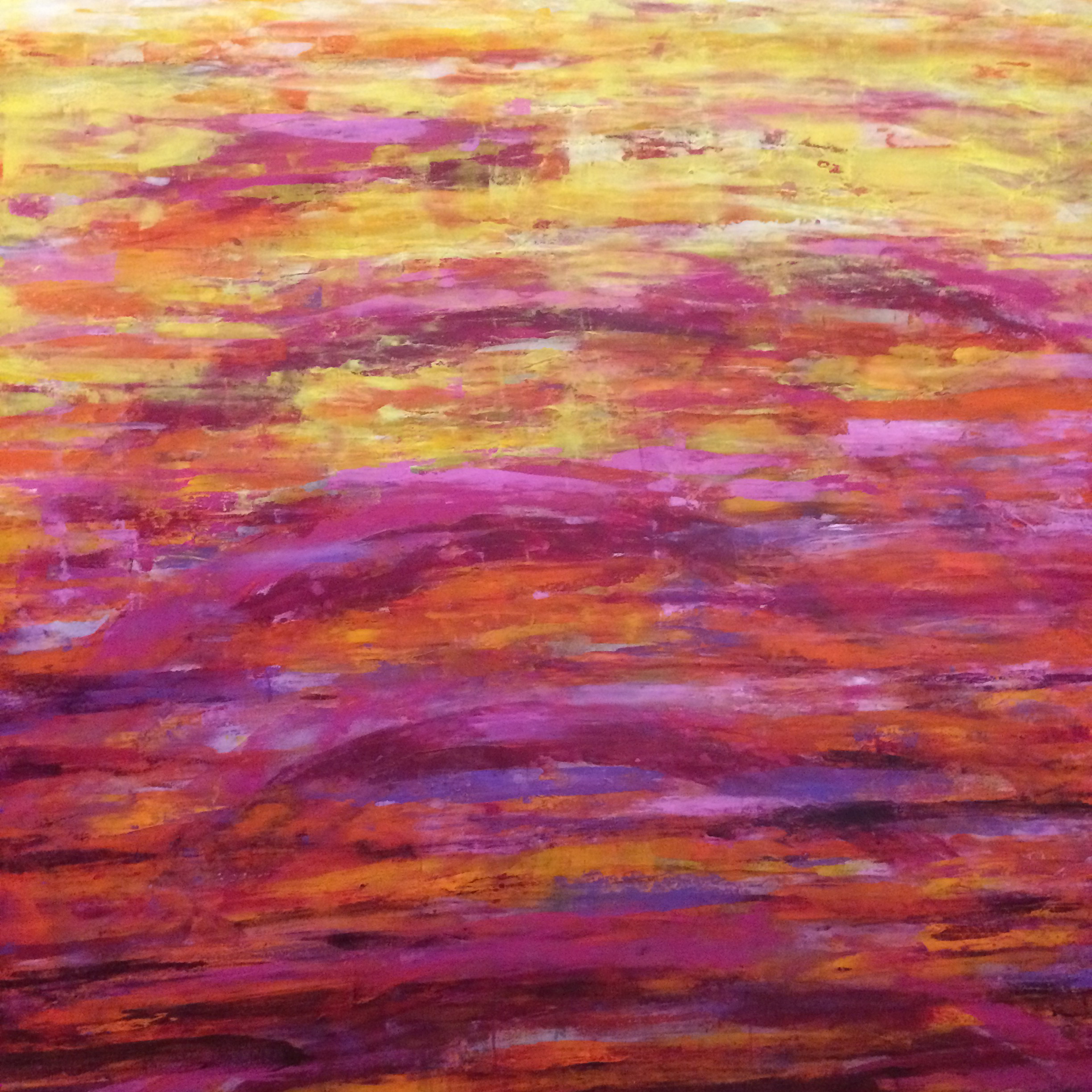 2024_Teplé barvy_akryl_120x120 cm